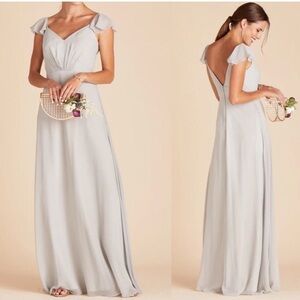 NWT Birdy Grey Kae Dress in Chiffon Dove Gray